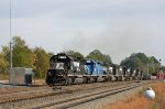 NS 7112 leads 6 other locos and train 349 at D&S Junction